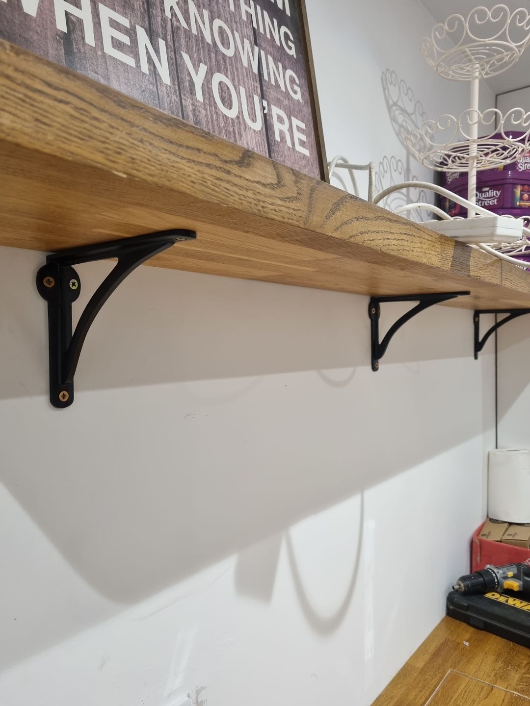 Customer photo review of 7 Inch Ironbridge Cast Iron Shelf Bracket