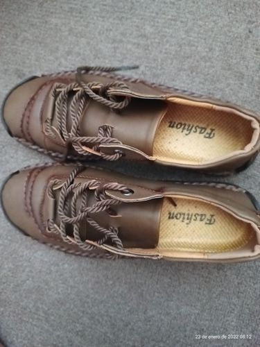 Customer photo review of Chaussures en cuir Orthopédiques pour Homme