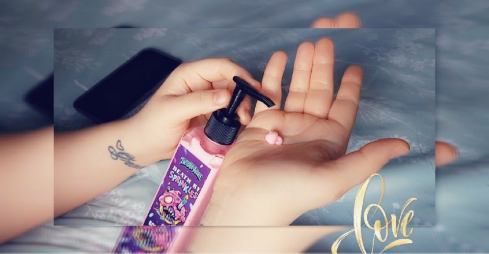 Customer photo review of Death by Sprinkles Body Lotion