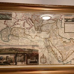 Customer photo review of Old Map of Ottoman Empire, 1714 by Herman Moll - Turkish Empire - South Europe, North Africa, Balkans, Middle East