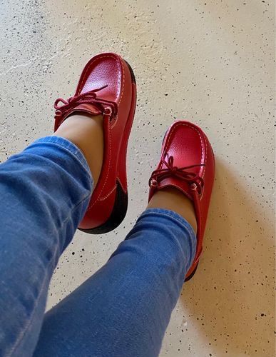 Customer photo review of Chaussures respirantes en cuir pour Femme