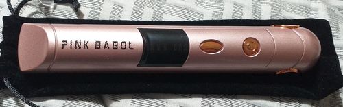 Customer photo review of Piastra per capelli portatile PinkStyle®