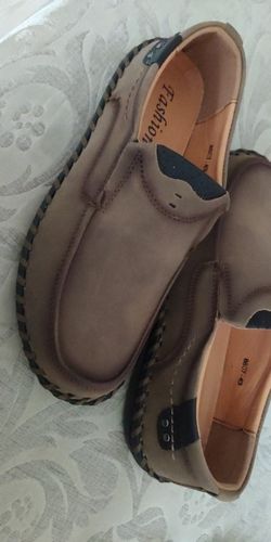 Customer photo review of Mocassins en cuir confortables pour hommes