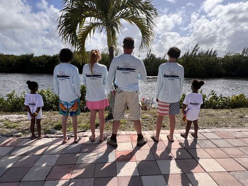 Customer photo review of Dri-Fit Custom Boat Shirts (Front & Back)