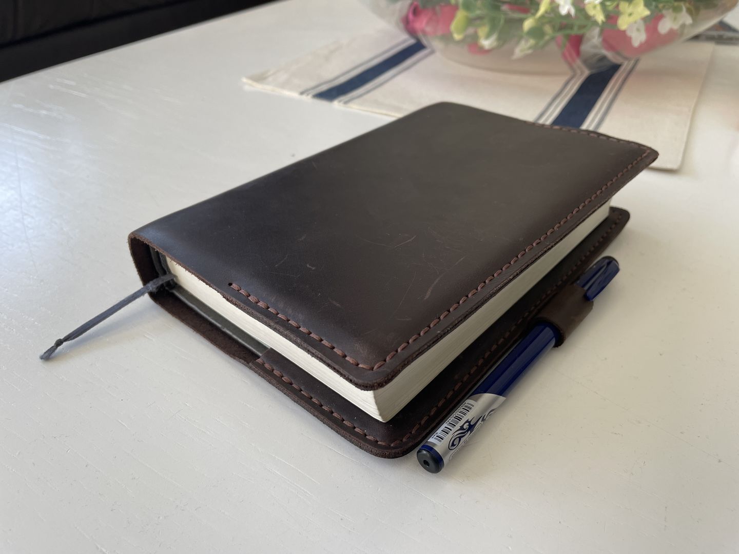 Customer photo review of Bibelhülle "Basic+" · echtes Leder · Individuelle Größen · handmade Bibelhülle nach Maß · optionale Gravur
