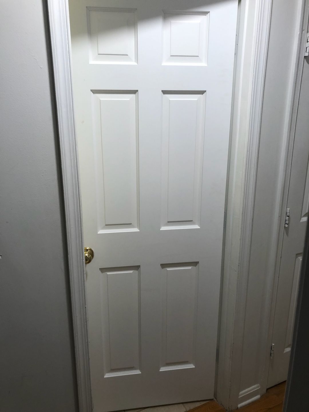 Customer photo review of Solid Wood Interior Door Slab (6 Panel, Primed)