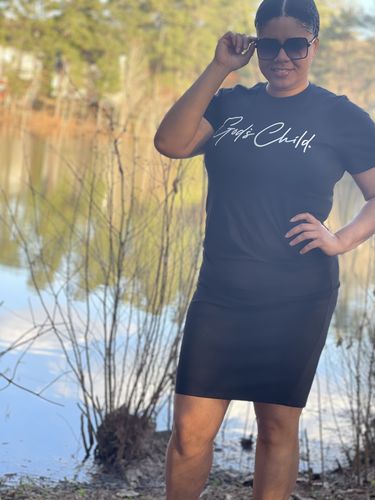 Customer photo review of God`s Child "Big Signature" Tee