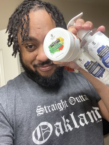 Customer photo review of Braids, Loc & Twist Firm Hold Pomade | 4 oz