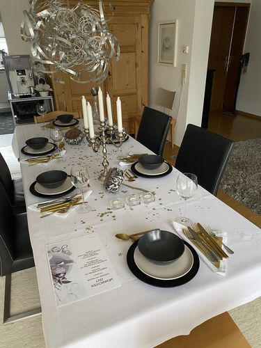 Customer photo review of The Taste Menüteller Ø 26 cm - Premium Black - (2er-Set)