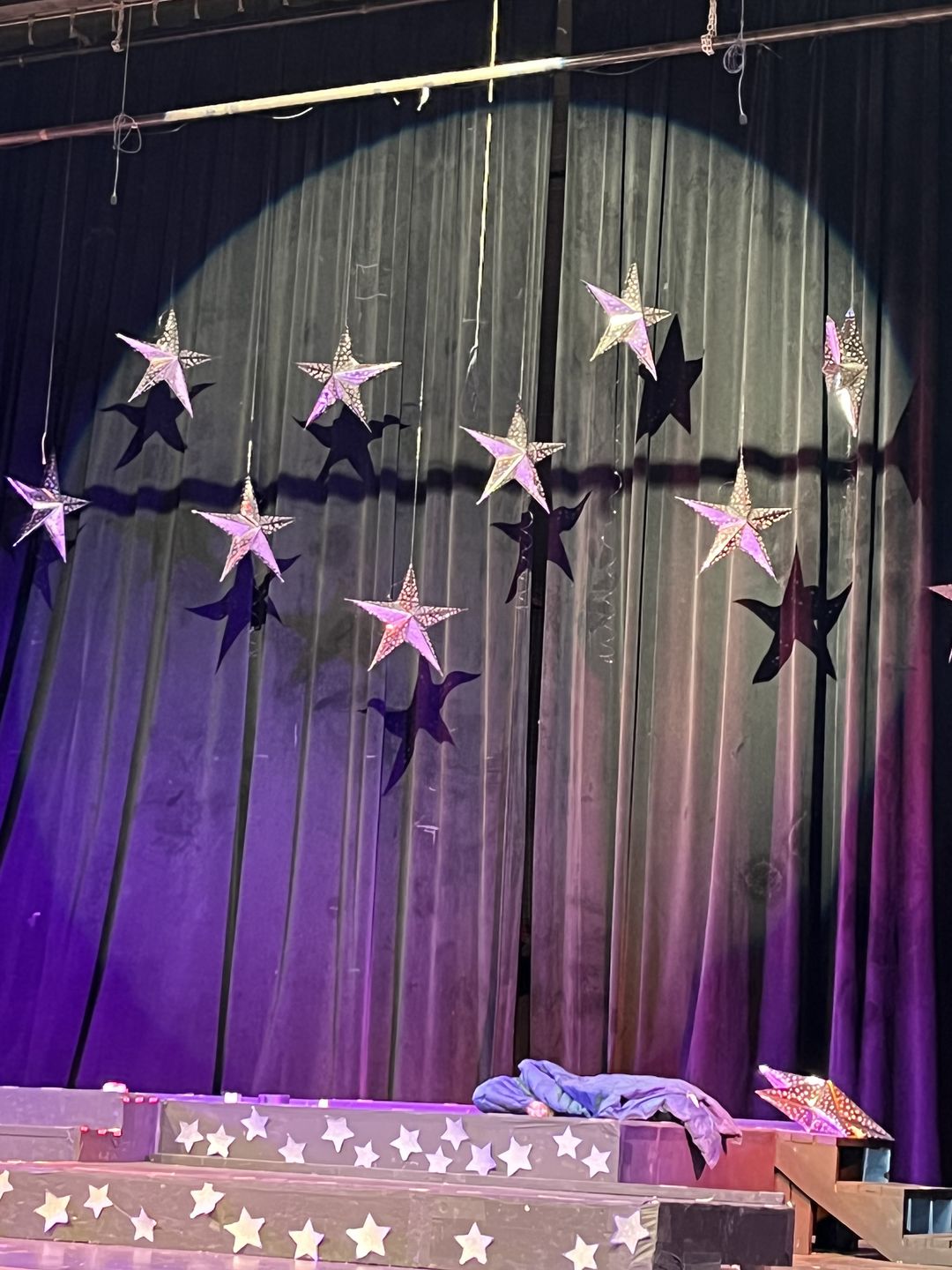 Customer photo review of 26" Silver Foil Cut-Out Paper Star Lantern, Chinese Hanging Wedding & Party Decoration