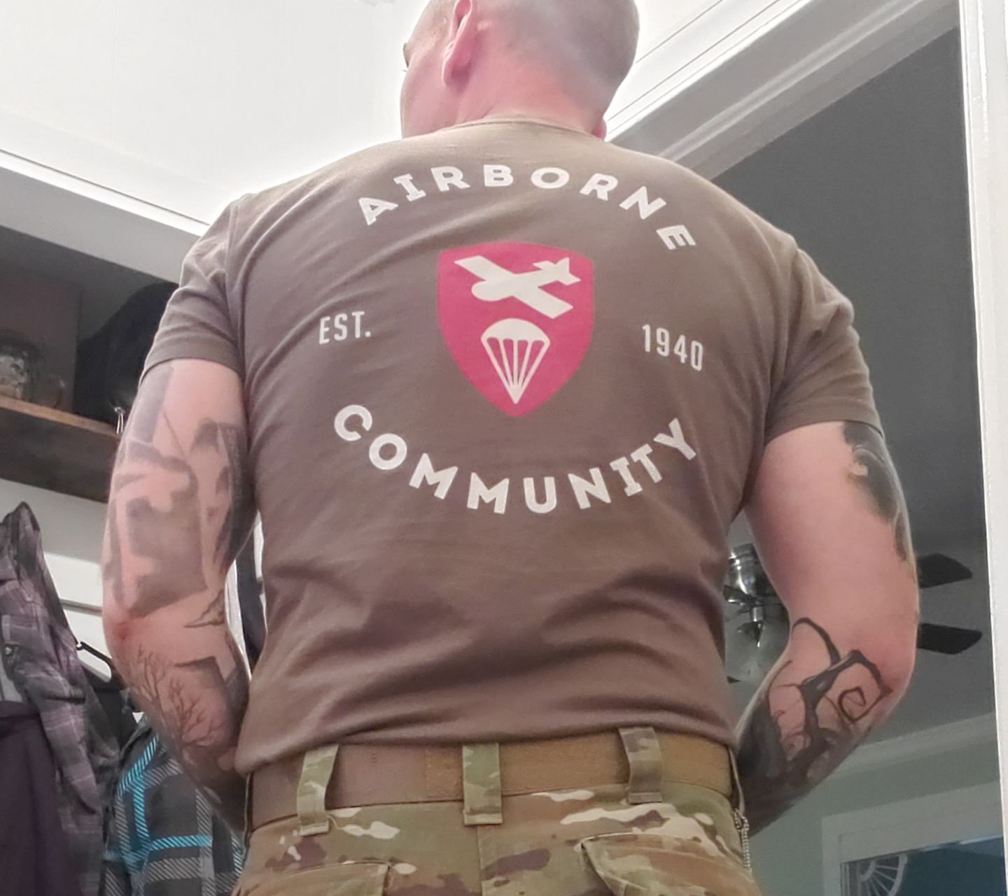 Customer photo review of Airborne Community Shirt Military Green