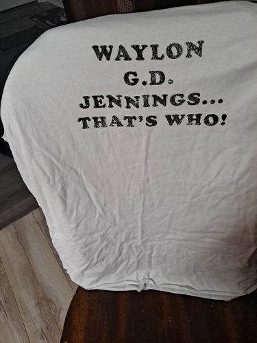 Customer photo review of Waylon Jennings Subscription Tee Shirt Box  5.00% Off Auto renew