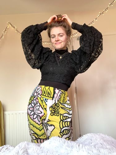 Customer photo review of Loxley Cropped Blouse