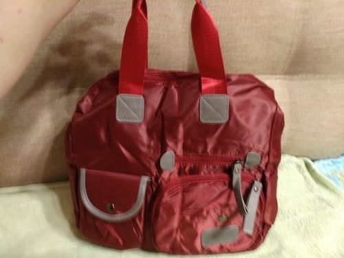 Customer photo review of Women Waterproof Handbags Solid Shoulder Bags