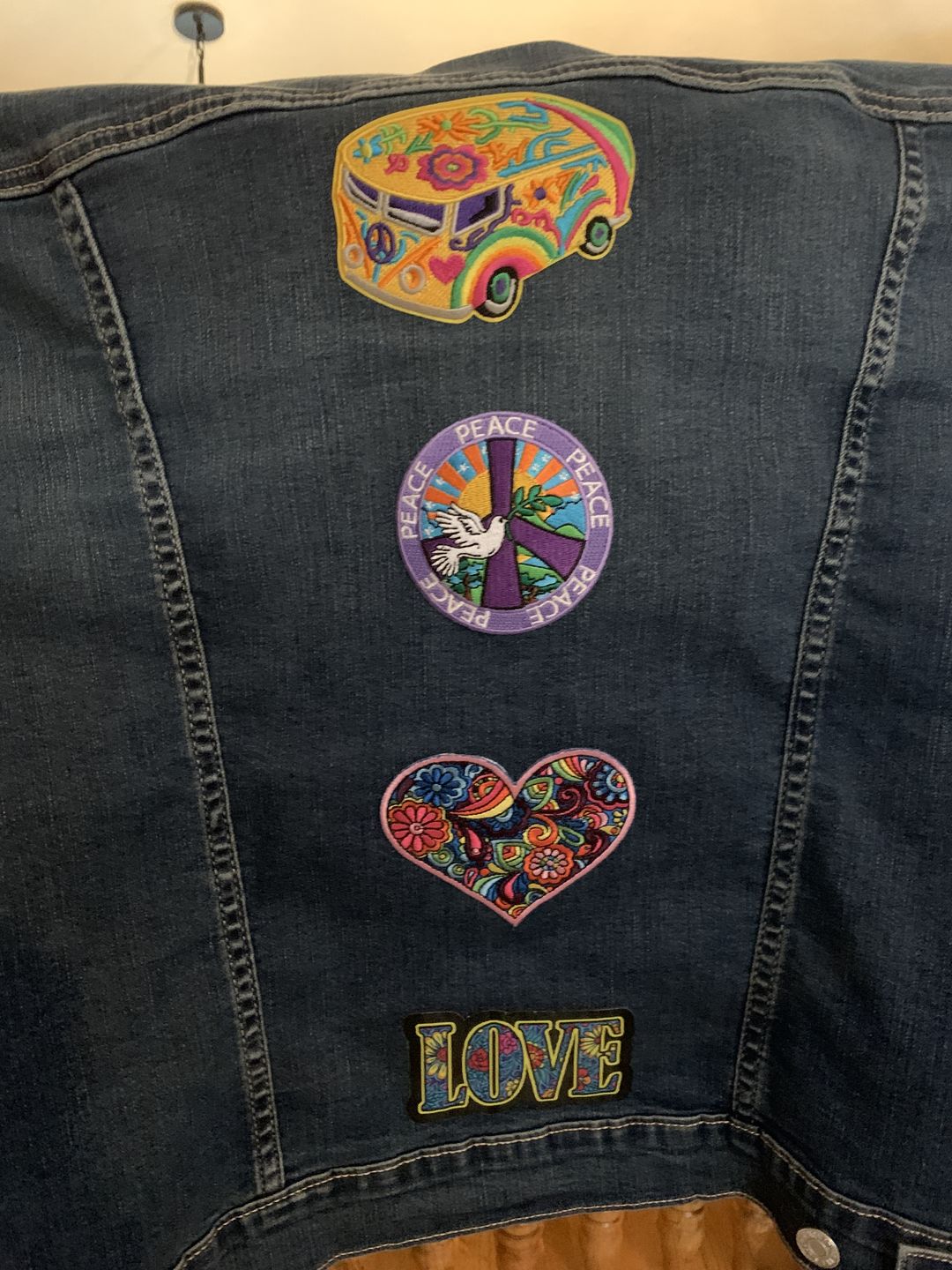 Customer photo review of Peace Dove Allover Patch