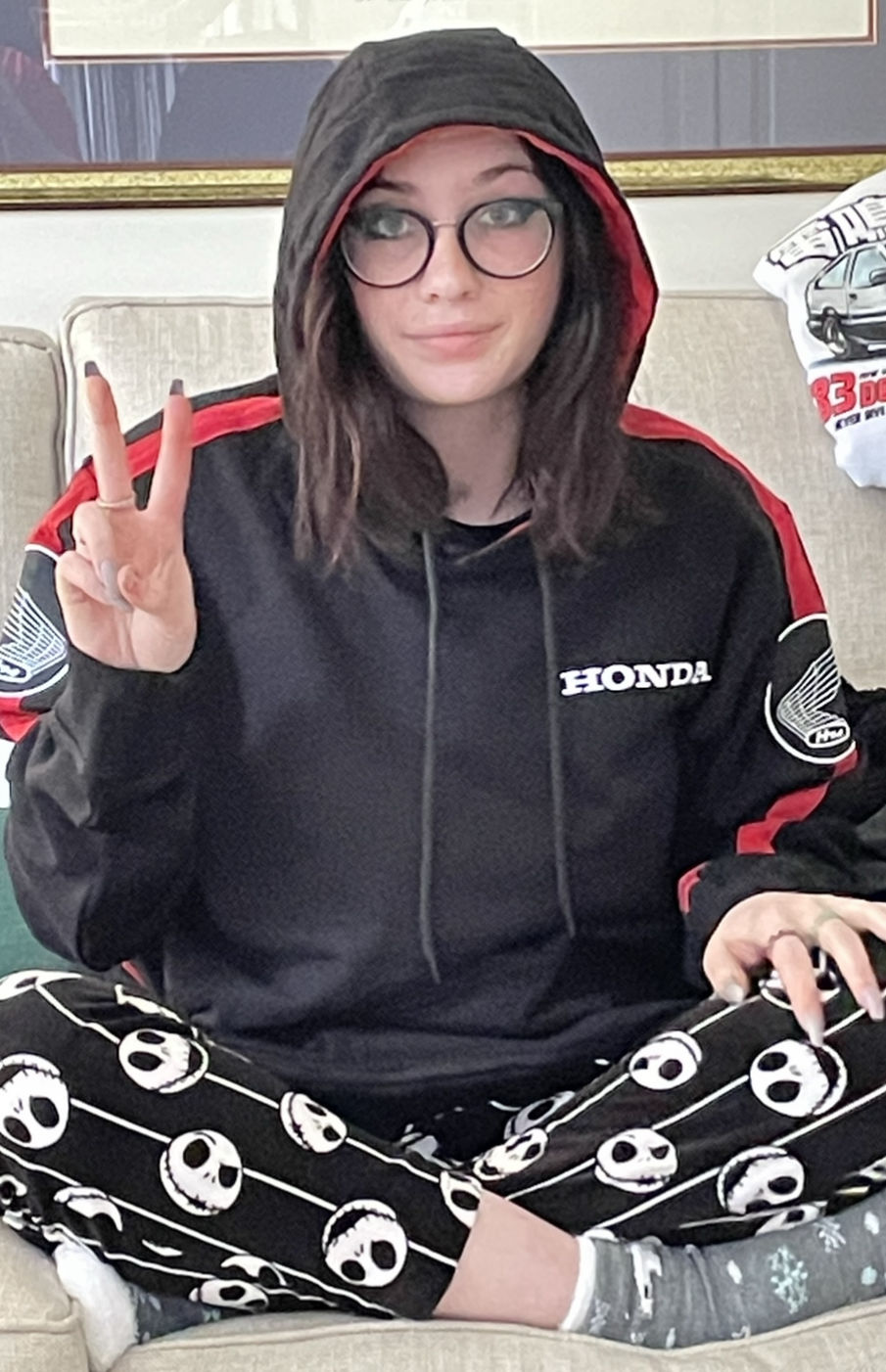 Customer photo review of Honda Racing Team Hoodie (1968)