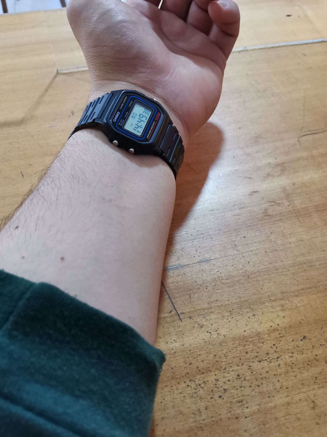 Customer photo review of Reloj Casio Vintage W-59-1VQD Azul/Negro