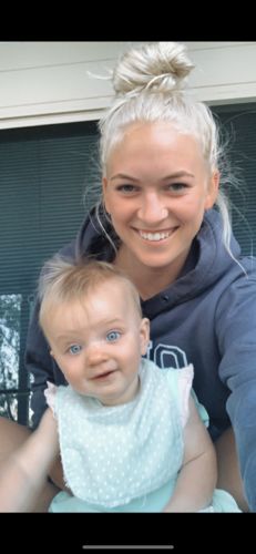 Customer photo review of College Fleece Hoodie Navy