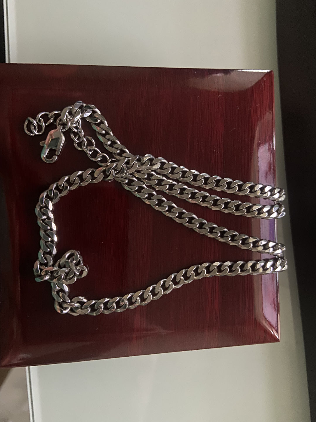 Customer photo review of To My Son - If There Is A Tomorrow - Cuban Link Chain Necklace