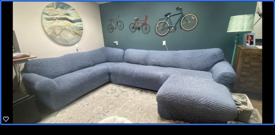 Customer photo review of Corner Sofa Slipcover, Comfort Collection