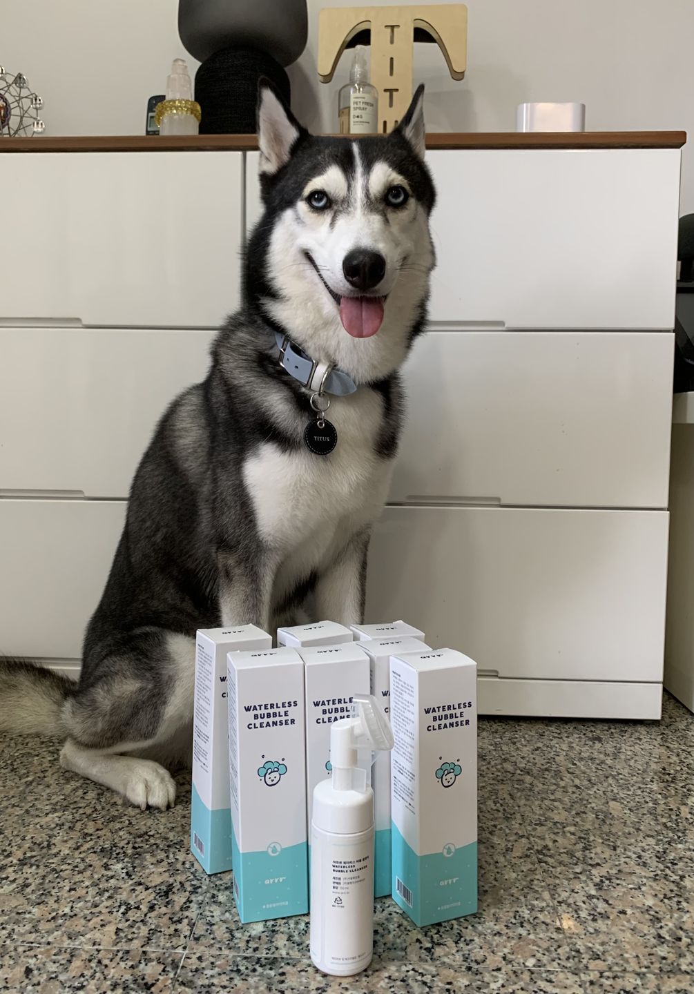 Customer photo review of arrr Waterless Bubble Cleanser