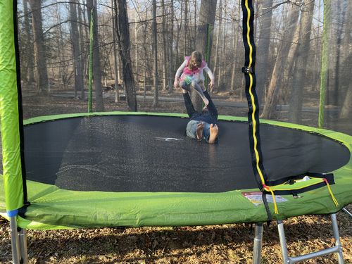 Customer photo review of Kangaroo Hoppers 15 FT Round Kids Trampoline