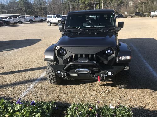 Customer photo review of Demon Grille & Smoked Headlights Combo for 18-21 Jeep Wrangler JL & Gladiator JT