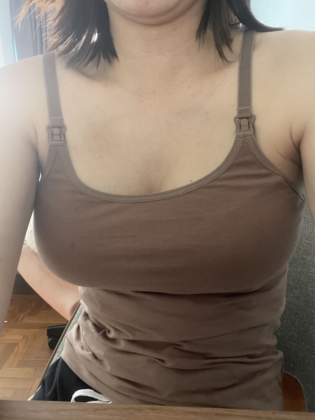Customer photo review of Ellie Cruz Nursing Cami
