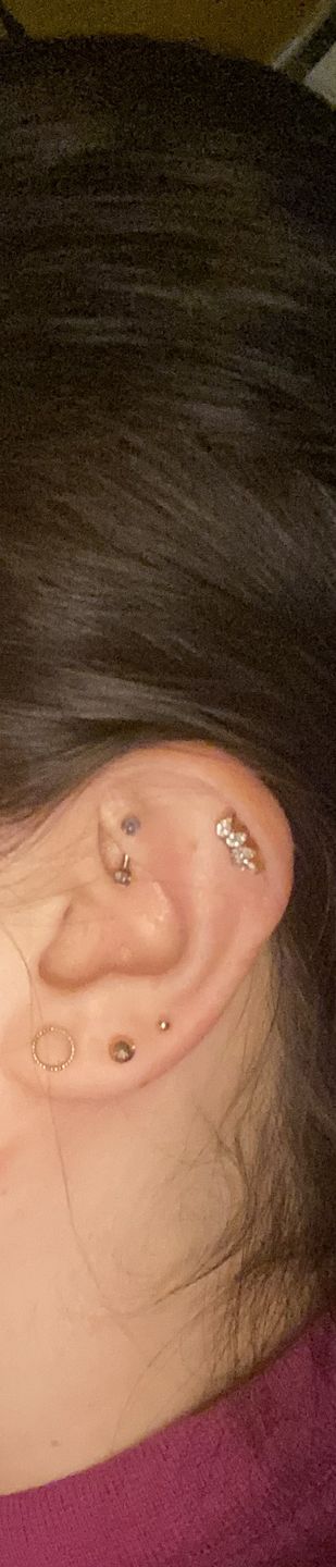 Customer photo review of Lotus Piercing | Titan