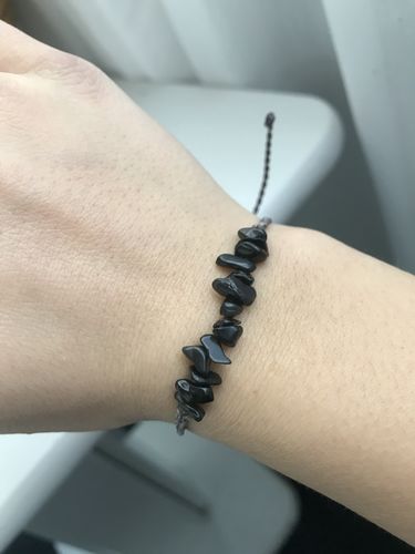 Customer photo review of Black Tourmaline Bracelet