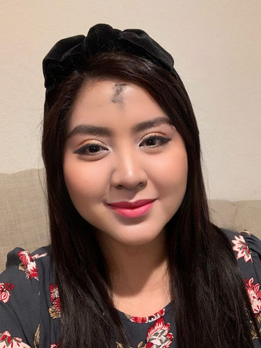Customer photo review of JET SHIRLEY WIDE RIBBON HEADBAND