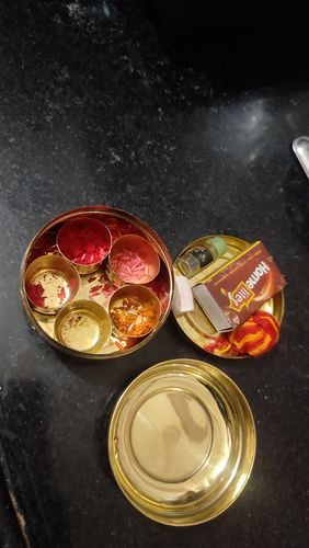 Customer photo review of Small Brass Box With Five Partitions