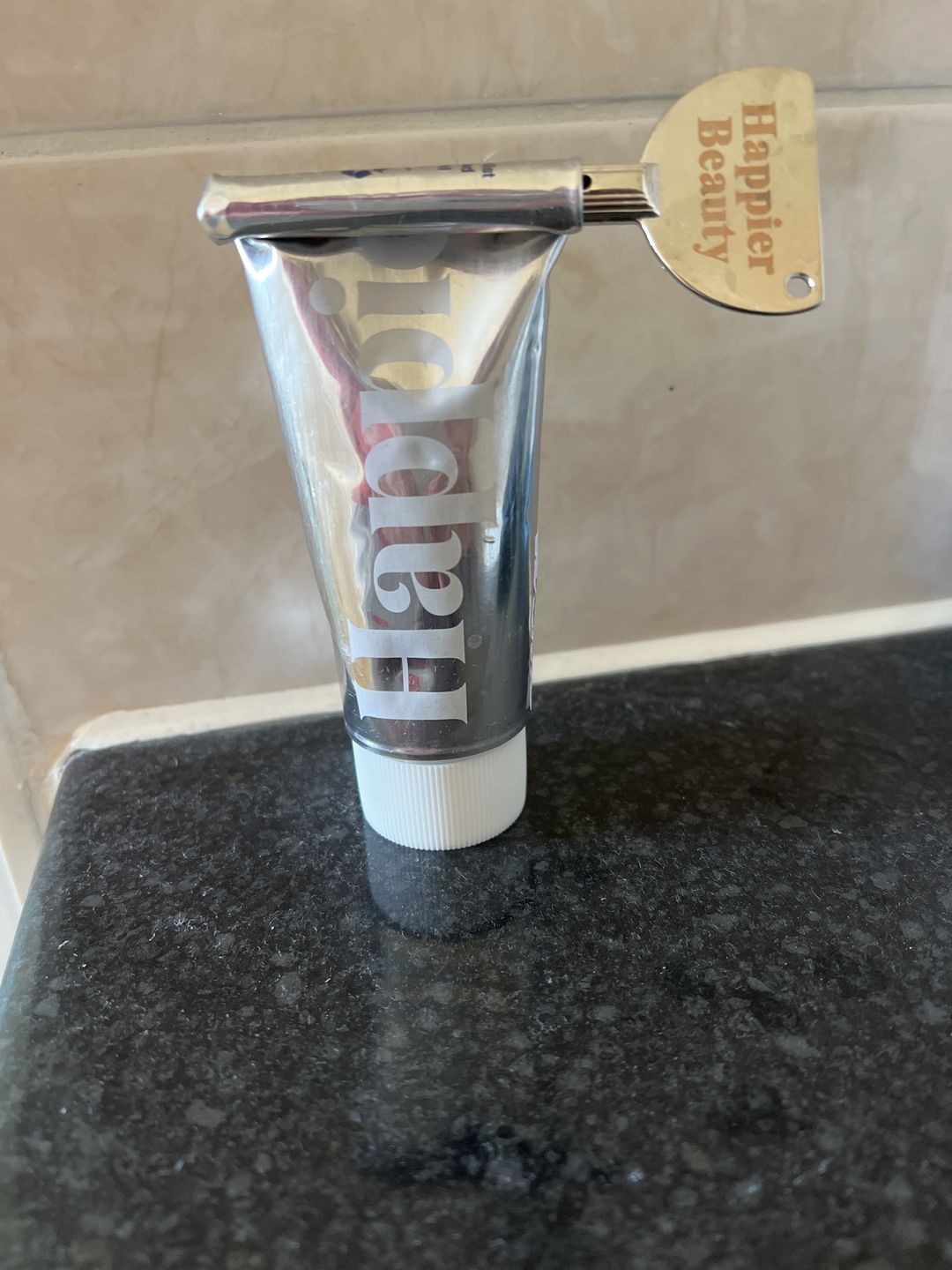 Customer photo review of Happier Toothpaste
