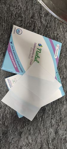 Customer photo review of Eco-Tiras de Detergente 40 lavados Natulim