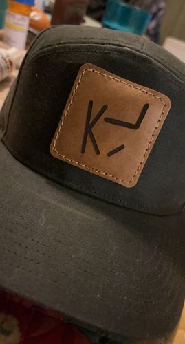 Waxed Canvas Custom Leather Patch Hat 
