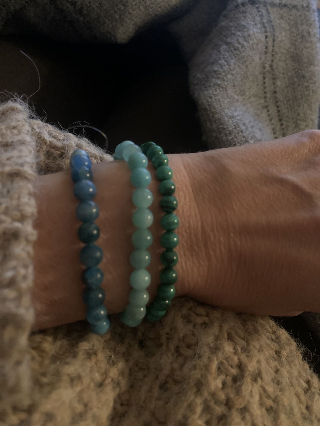 Customer photo review of Bracelet Malachite 6mm