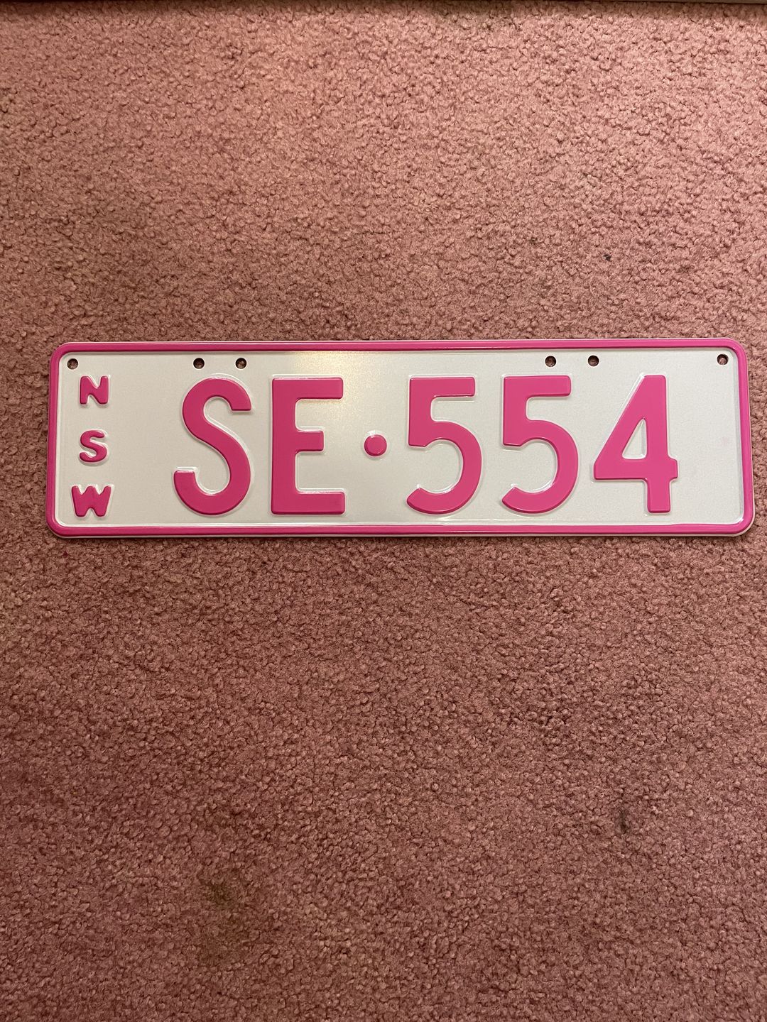 Customer photo review of NSW Colour Licence Plate Custom Keychain