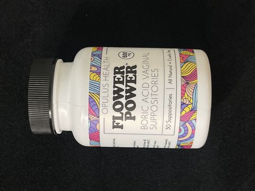 Customer photo review of Flower Power® Boric Acid Suppositories for Odor and Balance (30ct/ea)