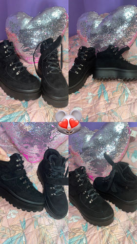 Customer photo review of BOTIN PLATAFORMA NEGRO 97212