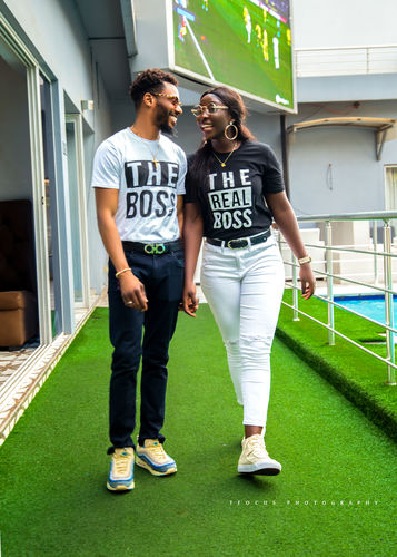 Customer photo review of Husband & Wife Shirts