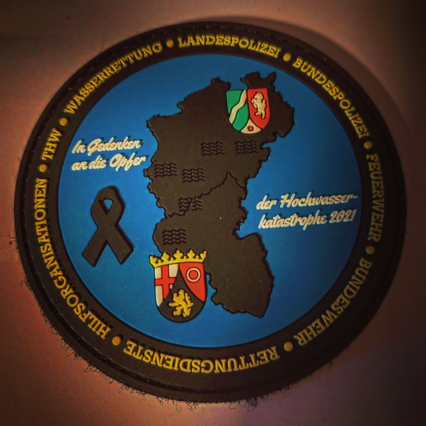 Customer photo review of Solidaritätspatch Hochwasserkatastrophe Rubber Patch