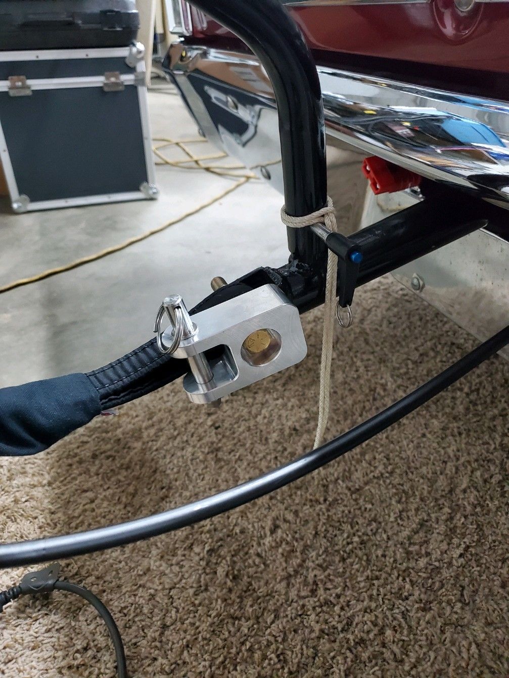 Customer photo review of Billet Push Bar Kit (For Motion Parachute Mount Clevices)