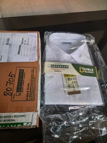 Customer photo review of Double Delight White Shirts - 2 Pcs Combo Pack
