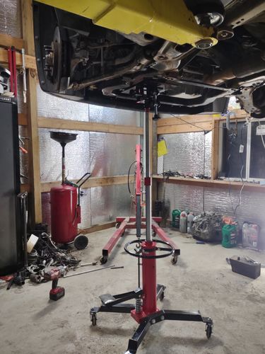 Customer photo review of Heavy Duty Transmission Jack Lift 1660 lbs