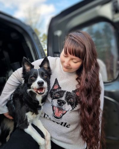Customer photo review of Portrait Only Pet Custom Sweater