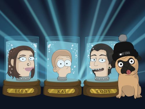 Customer photo review of Futurama Style Custom Portrait