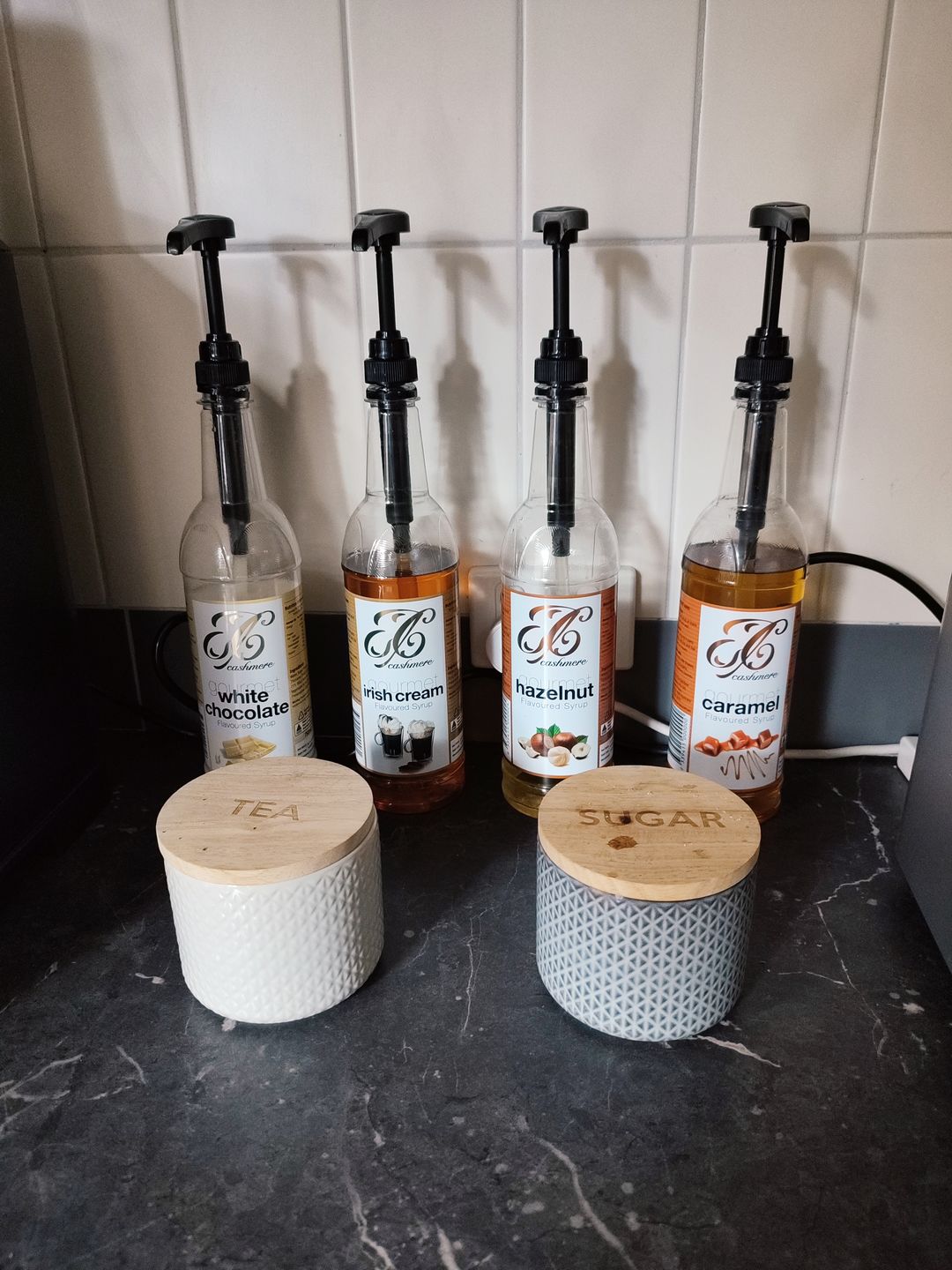 Customer photo review of White Chocolate Coffee Syrup