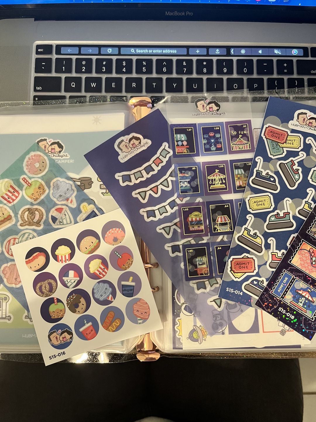 Customer photo review of Carnival Variety Sticker Pack