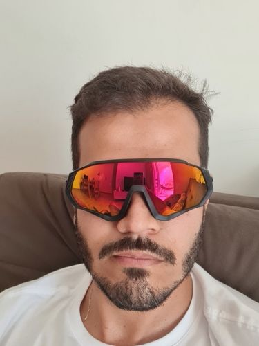 Customer photo review of KE9408 Cycling Sunglasses With Multiple Interchangeable Lenses