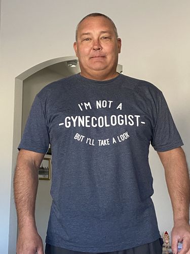 Customer photo review of Gynecologist Premium Triblend Tee